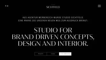 Website Screenshot: agentur werbereich GmbH - STUDIO SICHTFELD - Studio Sichtfeld - Date: 2023-06-26 10:24:54
