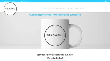 Website Screenshot: Werbetassen.at | Individuell bedruckte Tassen & Gläser - Tassen bedrucken | Gradwohl in Wien - Date: 2023-06-26 10:24:54