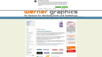 Website Screenshot: WERNER GRAPHICS e.U. - Schneideplotter | Transferpressen | Thermopressen | Plotterfolien | Stickmaschinen | HEXIS - Date: 2023-06-26 10:24:55