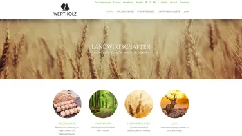 Website Screenshot: WERTHOLZ Holding GmbH - WERTHOLZ | Holzhandel - Forstbetriebe - Landwirtschaften - Jagd - Date: 2023-06-14 10:46:16