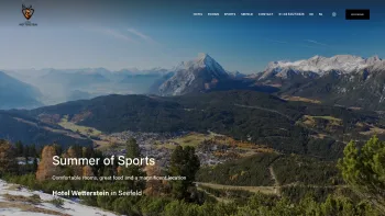 Website Screenshot: Hotel Wetterstein - Hotel Wetterstein - Sports in Seefeld - Date: 2023-06-14 16:40:27