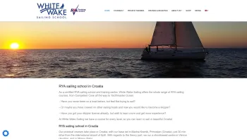 Website Screenshot: White Wake Sailing - RYA sailing school Croatia - White Wake Sailing - Date: 2023-06-26 10:26:51