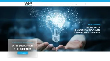 Website Screenshot: WHP solutions OG - Schaltschrankplanung.Automation.Schaltschrankbau - WHP solutions GmbH - Date: 2023-06-26 10:26:51