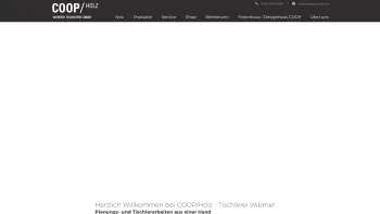 Website Screenshot: Tischlerei Wibmer - Herzlich Willkommen bei COOP/Holz - Wibmertischlerei - Date: 2023-06-26 10:24:57