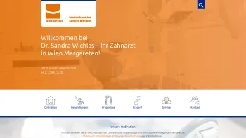 Website Screenshot: Zahnärztin Dr. med.dent. Sandra Wichlas - Zahnarzt 1050 Wien (Margareten) | Dr. Sandra Wichlas - Date: 2023-06-14 10:46:16