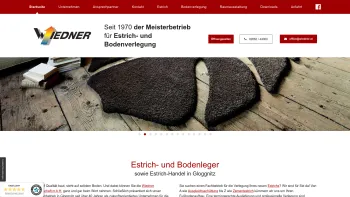 Website Screenshot: Wiedner Gesellschaft m.b.H. - Estrich- und Bodenleger in Gloggnitz / Niederösterreich - Date: 2023-06-26 10:25:00
