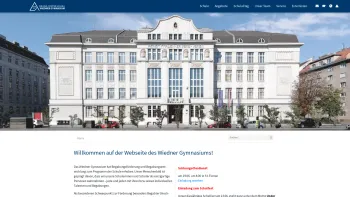Website Screenshot: Wiedner Gymnasium - Wiedner Gymnasium - Date: 2023-06-26 10:25:00