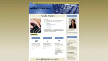 Website Screenshot: Mag. Renate Wiehart IT-Dienstleistungen - wiehart-training.at - Date: 2023-06-14 10:46:16