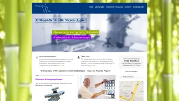 Website Screenshot: Dr. Nicolas Aigner - Orthopädie Doz. Aigner | Konservative und operative Orthopädie, orthopädische Schmerztherapie - Date: 2023-06-26 10:25:00