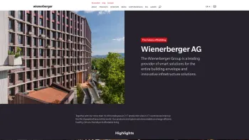 Website Screenshot: Wienerberger  AG - Wienerberger - The future of building - Date: 2023-06-26 10:25:00