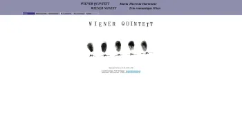 Website Screenshot: Wiener Quintett wir spielen für Sie Kammermusik  - Wiener Quintett - wir spielen für Sie Kammermusik - Date: 2023-06-26 10:25:00