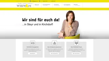 Website Screenshot: WIGWAM Kinderschutzzentrum Familienberatungsstelle - Home - Date: 2023-06-26 10:25:03