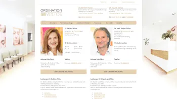 Website Screenshot: Frauenarzt Dr. Wiltos - Ordination Wiltos - Dr. Bettina Wiltos & Dr. Wojtek Wiltos - Date: 2023-06-26 10:25:07