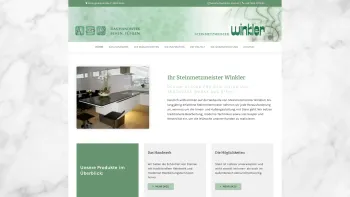 Website Screenshot: Reinhard Winkler Steinmetzmeister Steinmetzmeister Winkler - Ihr Steinmetz | Steinmetzmeister Winkler in Wels - Date: 2023-06-26 10:25:07