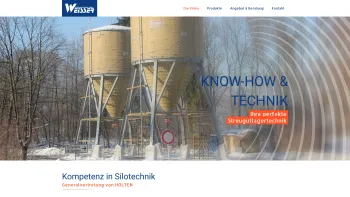 Website Screenshot: Weisser Wintermaschinen GmbH - Streugutlagertechnik - Salzsilo Österreich - Tirol - Date: 2023-06-26 10:25:09