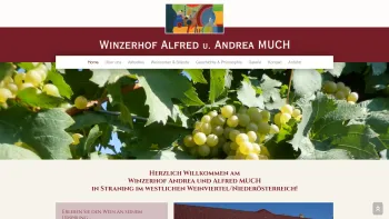 Website Screenshot: Winzerhof Alfred und Andrea MUCH - Winzerhof Alfred und Andrea Much | Weine & Edelbrände & Karl Korab | Straning - Date: 2023-06-26 10:25:09