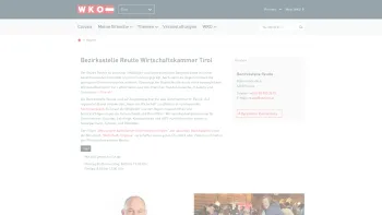Website Screenshot: WIFI d Wirtschaftskammer WKO.at Reutte  - Reutte - Bezirksstelle Reutte der Wirtschaftskammer Tirol - WKO.at - Date: 2023-06-14 16:40:33