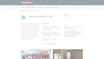 Website Screenshot: Wirtschaftskammer Wien Sparte Gewerbe u WKO.at Sparte Gewerbe und Handwerk  - Gewerbe und Handwerk - WKO.at - Date: 2023-06-14 16:40:33