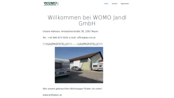 Website Screenshot: WOMO Jandl GmbH - Home | WOMO - Date: 2023-06-26 10:25:12