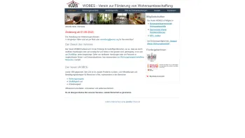 Website Screenshot: WOBES Verezur Förderung von Wohnraumbeschaffung - Wobes - Über uns - Date: 2023-06-26 10:25:12