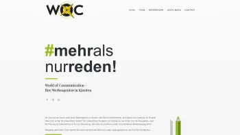 Website Screenshot: PR & Kommunikations Agentur World of Communication - World of Communication | Content-Marketing & PR | Ardning & Villach - Date: 2023-06-26 10:25:12
