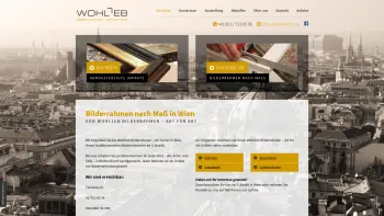 Website Screenshot: WOHLLEB - Wohlleb Bilderrahmen in Wien – Foto- und Bilderrahmen nach Maß - Date: 2023-06-26 10:25:14
