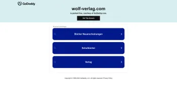 Website Screenshot: der wolf verlag & agentur - Date: 2023-06-14 10:47:30