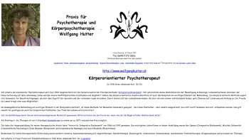 Website Screenshot: Psychotherapeutische Praxis Wolfgang Hutter in Wien - Psychotherapie - Körperpsychotherapie - Praxis Wolfgang Hutter in Wien - Date: 2023-06-26 10:25:16