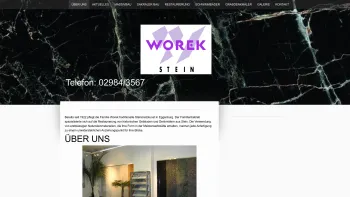Website Screenshot: Worek-Steinmetzmeister GmbH - ÜBER UNS - Worek Stein, Steinmetzmeister Karl Worek, Eggenburg, Waldviertel, Niederösterreich - Date: 2023-06-26 10:25:18