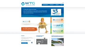 Website Screenshot: WTG-Wassertechnik - Startseite - WTG-Wassertechnik Spezialist für Enthärtungsanlage, Hanna Instruments Messtechnik, Poolbau, Pooltechnik, Wasseraufbereitung - Date: 2023-06-15 16:02:34