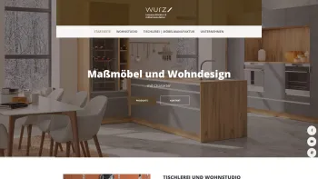 Website Screenshot: Tischlerei Wurz Design, Wohnen, Möbel - Tischlerei & Wohnstudio Wurz: Einrichtungspartner im Raum Linz - Wurz - Date: 2023-06-26 10:25:21