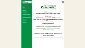 Website Screenshot: Therapiezentrum "Xund+Fit" Ried - HOME - Date: 2023-06-26 10:25:27
