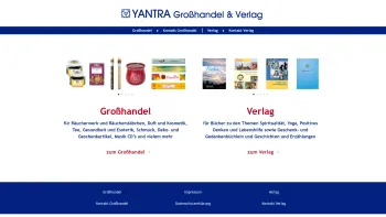 Website Screenshot: Yantra Handels u. Verlagsgesellschaft mbH - Grosshandel und Verlag⎟yantra.at - Date: 2023-06-26 10:25:27