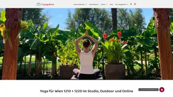 Website Screenshot: Yogagalerie - Yoga & Pilates in Wien für 1210+1220 - Yogagalerie - Date: 2023-06-26 10:26:52
