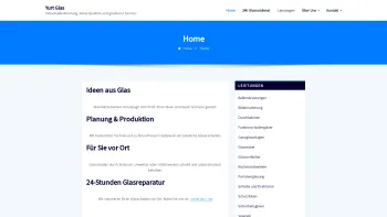Website Screenshot: YURT GLAS - Glaserei in Wien & Umgebung | 24h Notglasdienst | Yurt Glas GmbH - Date: 2023-06-14 10:46:25