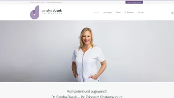 Website Screenshot: Zahnarztpraxis Dr. Sandra Dusek - Zahnarzt Klosterneuburg - Dr. Sandra Dusek - Home - Date: 2023-06-26 10:25:30