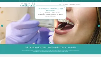Website Screenshot: ZAHNARZT DR. PUCHSTEIN - Ihre Zahnärztin in 1160 Wien - Dr. Ursula Puchstein - Date: 2023-06-26 10:25:30