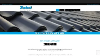 Website Screenshot: Zahrl Dachdeckerei Spenglerei Grosz Gerungs Waldviertel - Zahrl GmbH | Dachdeckerei & Spenglerei - Date: 2023-06-26 10:25:30