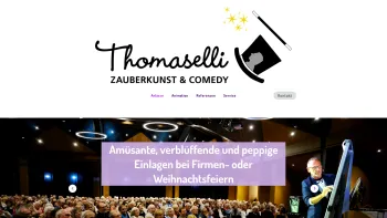 Website Screenshot: Zauberkunst und Comedy mit Zauberkünstler Thomaselli - Zauberkunst & Comedy mit Zauberer Thomaselli - Date: 2023-06-14 16:41:16
