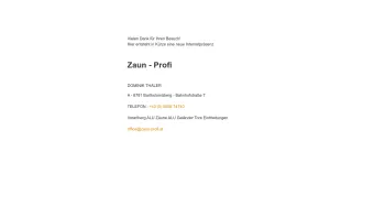 Website Screenshot: Zaun Profi - ZAUNPROFI - Bludenz - Vorarlberg - Date: 2023-06-26 10:25:33