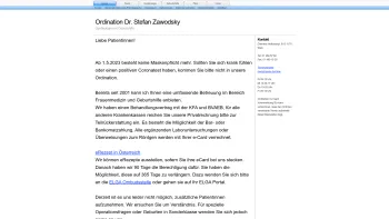 Website Screenshot: www.zawodsky.com - Home | Ordination Dr. Stefan Zawodsky - Date: 2023-06-26 10:25:33
