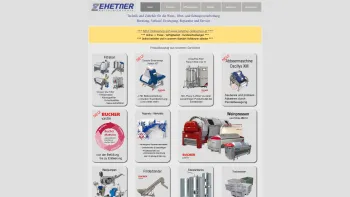 Website Screenshot: Zehetner Ges.m.bH. Kellereitechnik - Zehetner GmbH Kellereitechnik - Date: 2023-06-14 10:46:27