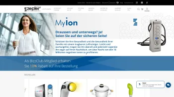 Website Screenshot: Zepter Handelsgesellschaft m.b.H - Zepter - High-end Technologie, Luftreiniger, Lichttherapie, Kochtöpfe, Nr. 1 weltweit... - Date: 2023-06-26 10:25:36