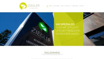 Website Screenshot: Ziegler Betriebsberatung Gesellschaft m.b.H. - Ziegler Betriebsberatung | Ihr Spezialist für Haftpflicht und betriebliche Versicherungen - Date: 2023-06-15 16:02:34