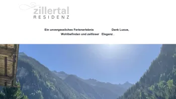 Website Screenshot: Zillertal Residenz **** Luxus Wohlbefinden & Zeitlose Eleganz - – Just another WordPress site - Date: 2023-06-15 16:02:34