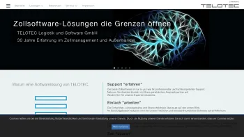 Website Screenshot: TELOTEC Logistik und Software GmbH - TELOTEC – Spezialist im Bereich Zollmanagement und Außenhandel - e-Zoll EMCS Österreich - Customs Solutions - Date: 2023-06-15 16:02:34