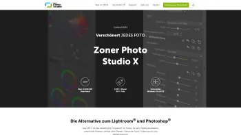 Website Screenshot: ZONER GmbH - Zoner Photo Studio X—Windows Software zur Bearbeitung und Verwaltung von Fotos - Date: 2023-06-26 10:25:42