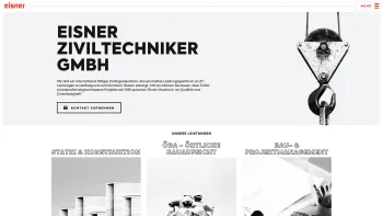 Website Screenshot: Ingenieurbüro EISNER - Eisner Ziviltechniker GmbH in Graz - Date: 2023-06-26 10:25:42