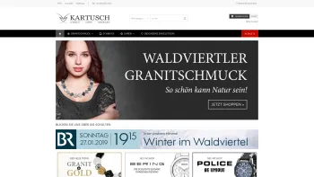 Website Screenshot: Kartusch Schmuck Uhren Mineralien - Original waldviertler Granitschmuck - Granitschmuck.at - Date: 2023-06-14 10:46:30